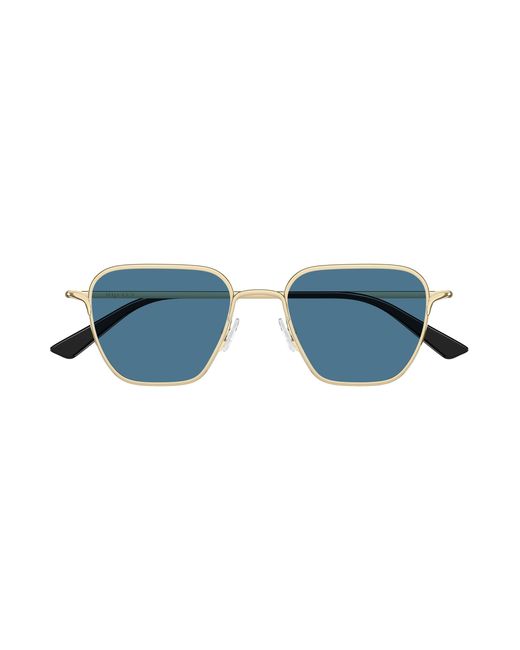 McQueen Black Am0561S 004 Sunglasses Metal Squared