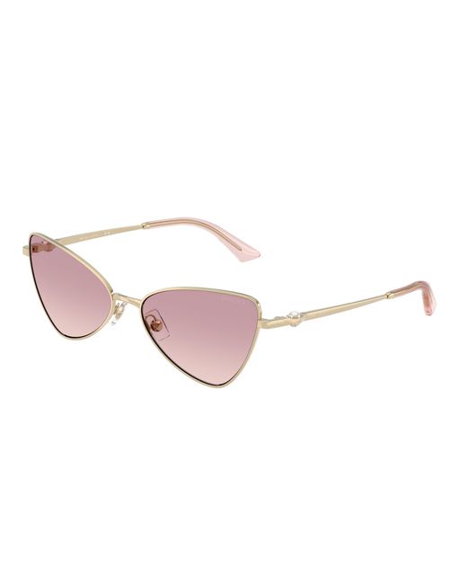 Jimmy Choo Black Jc4015Hb 300668 Sunglasses Metal Cat Eye Normal Shaded