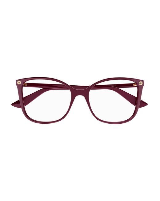 Gucci Black Gg0025O 022 Optical Frames Acetate Transparent Cat Eye