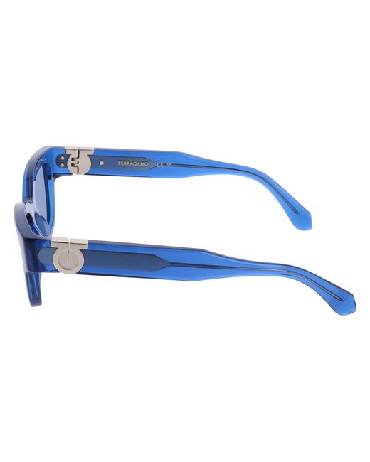 Ferragamo Black Sf2067S 432 Sunglasses Acetate Squared Normal
