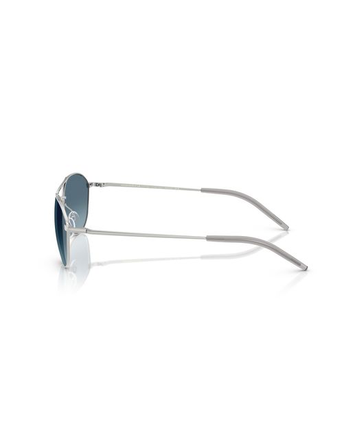 Oliver Peoples Black Ov1358S Aero Ii 5036Q8 Sunglasses Steel Pilot Normal