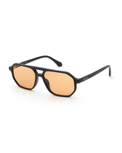 Twinset Black Stw116 700A Sunglasses Acetate Geometric Normal