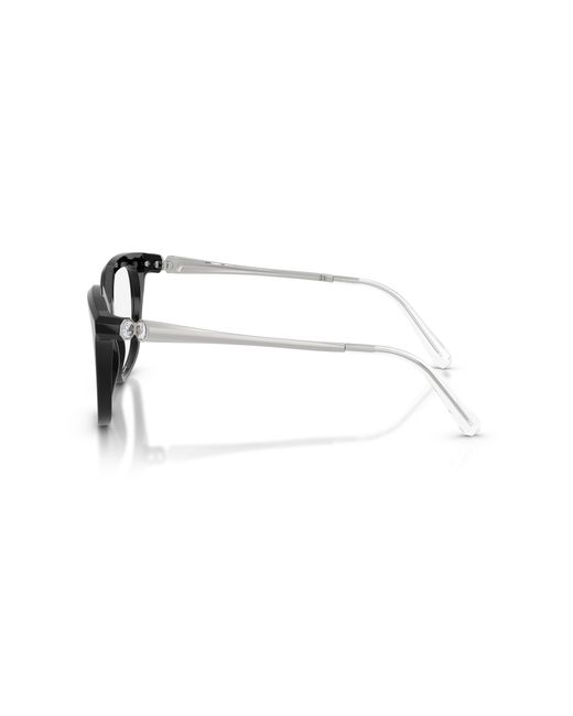 Swarovski Black Sk2059 1038 Optical Frames Acetate Transparent Squared Normal