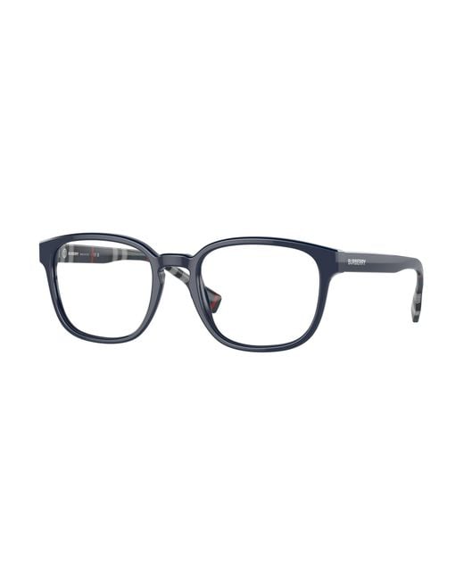 Burberry Black Be2344 Edison 4076 Optical Frames Acetate Transparent Squared Normal for men