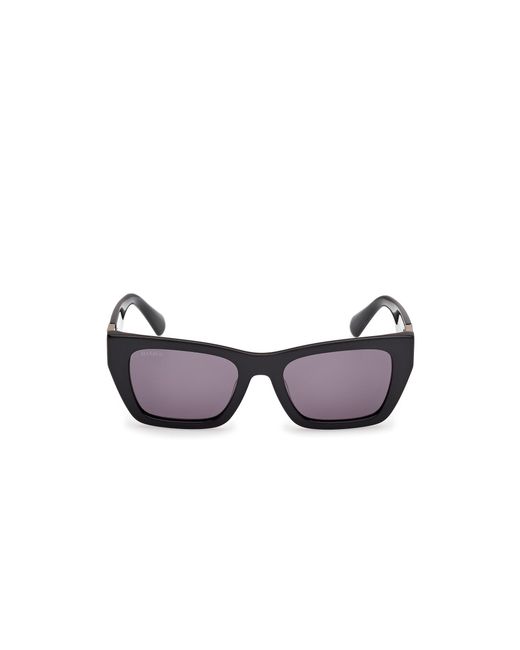 MAX&Co. Black Mo0124 01A Sunglasses Acetate Smoke Cat Eye Normal