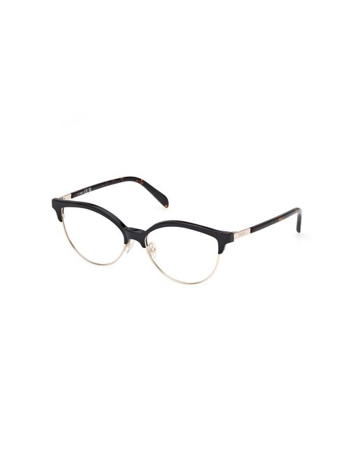 Emilio Pucci Black Ep5259 001 Optical Frames Acetate Round Normal