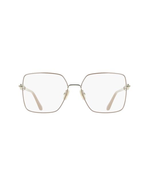 Ferragamo Black Sf2241 744 Optical Frames Metal Squared Normal
