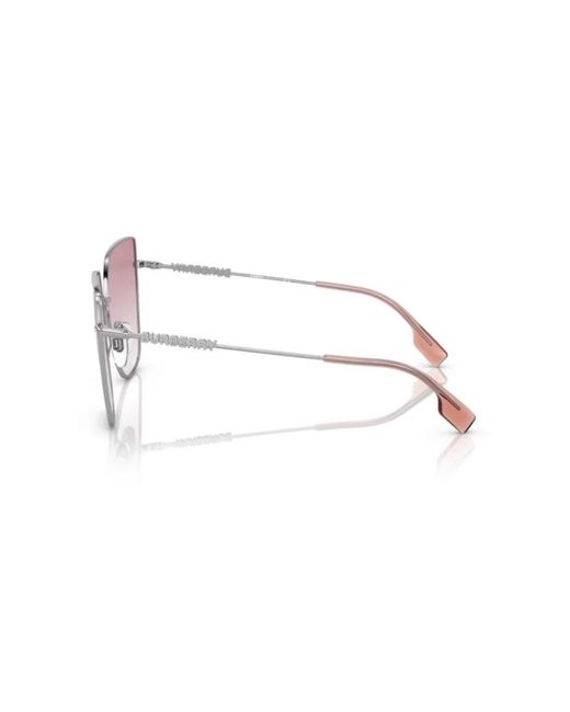 Burberry Black Be3143 Alexis 10058D Sunglasses Steel Geometric Normal Shaded