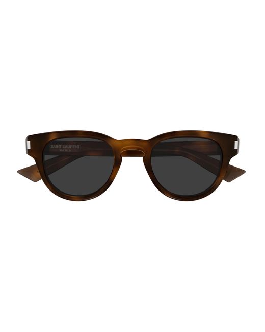 Saint Laurent Black Sl 876 003 Sunglasses Acetate Round for men