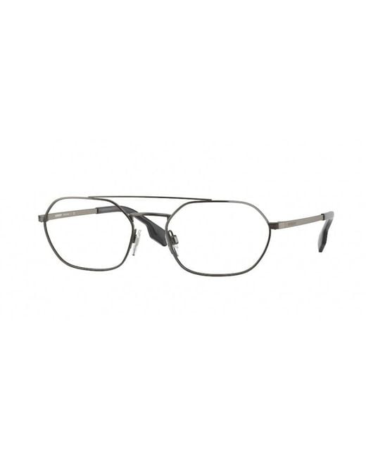 Burberry Black Be1351 1144 Optical Frames Metal Geometric for men