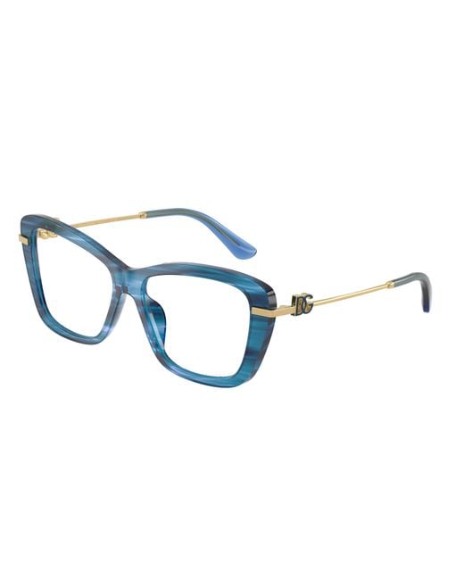 Dolce & Gabbana Black Dg3439 3472 Optical Frames Acetate Transparent Squared Normal
