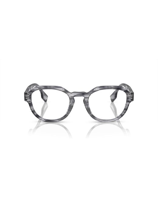 Burberry Black Be2386 4097 Optical Frames Acetate Transparent Round Normal for men