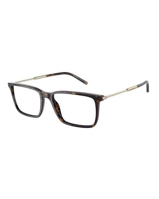 Giorgio Armani Black Ar7233 5026 Optical Frames Acetate Transparent Squared Normal for men
