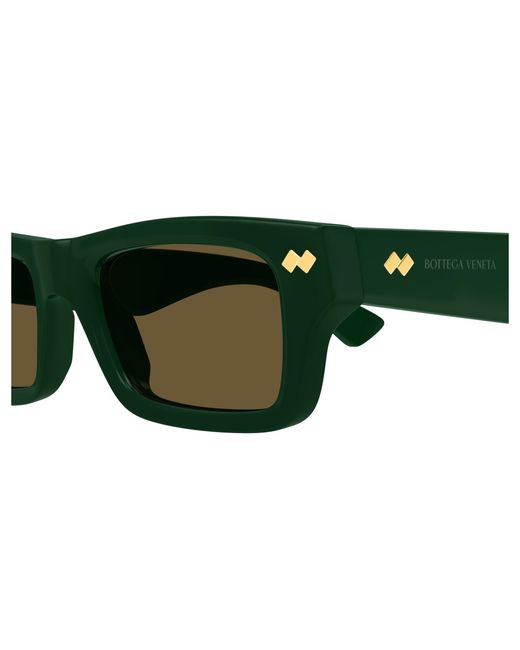 Bottega Veneta Green Bv1351S 005 Sunglasses Acetate Squared