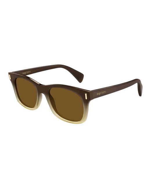 McQueen Black Am0551S 004 Sunglasses Acetate Squared for men