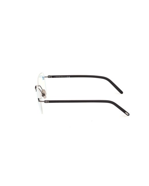 Tom Ford Black Ft5934-B 012 Optical Frames Metal Squared Normal for men