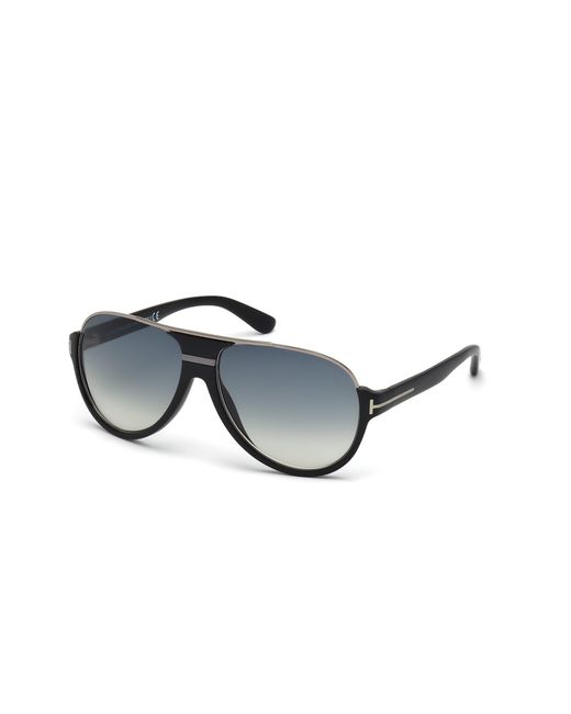 Tom Ford Black Ft0334 Dimitry 02W Sunglasses Acetate Pilot Normal Shaded for men