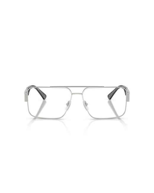 Versace Black Ve1308 1001 Optical Frames Steel Pillow Normal for men