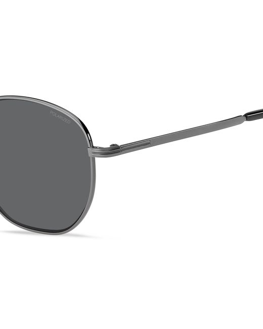 Boss Black Boss 1671/F/Sk Kj1/M9 Sunglasses Steel Round Polarized for men