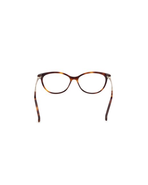 Max Mara Black Mm5236 052 Optical Frames Acetate Round Normal