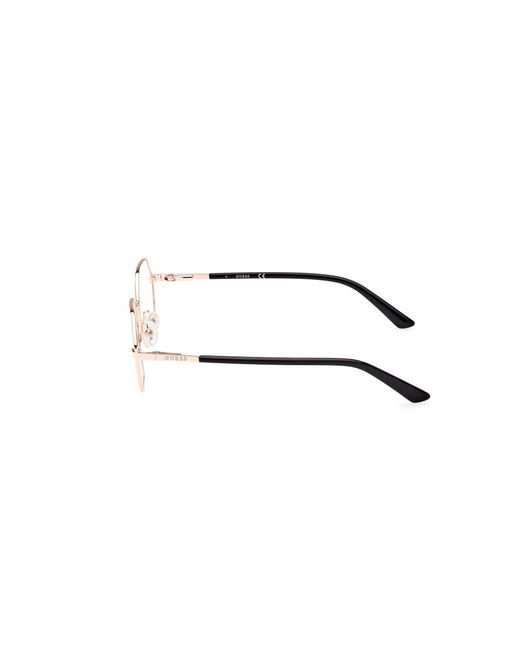 Guess Black Gu8275 005 Optical Frames Aluminum Geometric Normal