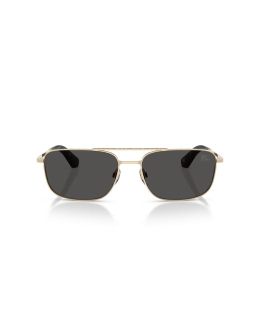 Burberry Black Be3170 110987 Sunglasses Metal Pilot Normal for men