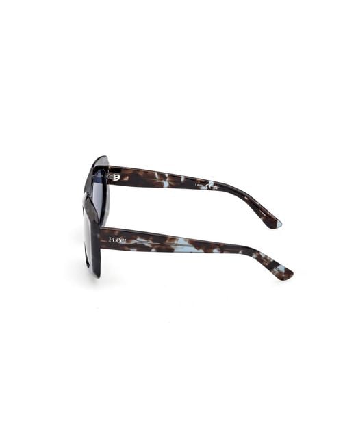 Emilio Pucci Black Ep0259 55V Sunglasses Butterfly Normal