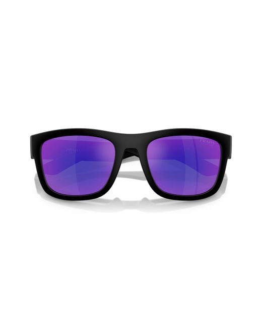 Prada Linea Rossa Black Ps 01Zs 1Bo05U Sunglasses Nylon Pillow Normal for men