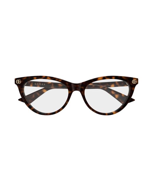 Gucci Black Gg2112O 002 Optical Frames Acetate Transparent Cat Eye