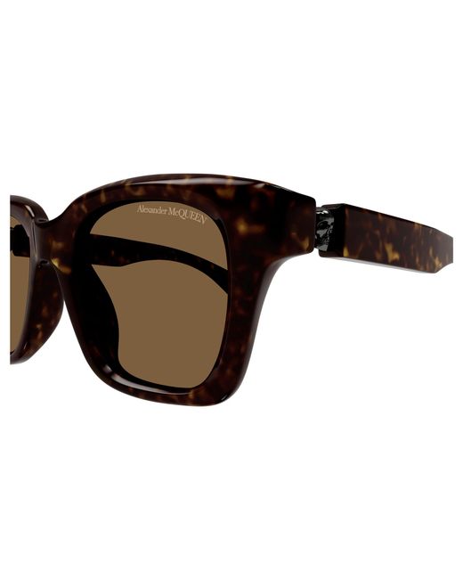 McQueen Black Am0432Sa 005 Sunglasses Acetate Squared for men