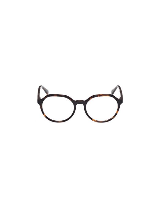 Guess Black Gu50166 052 Optical Frames Acetate Round Normal