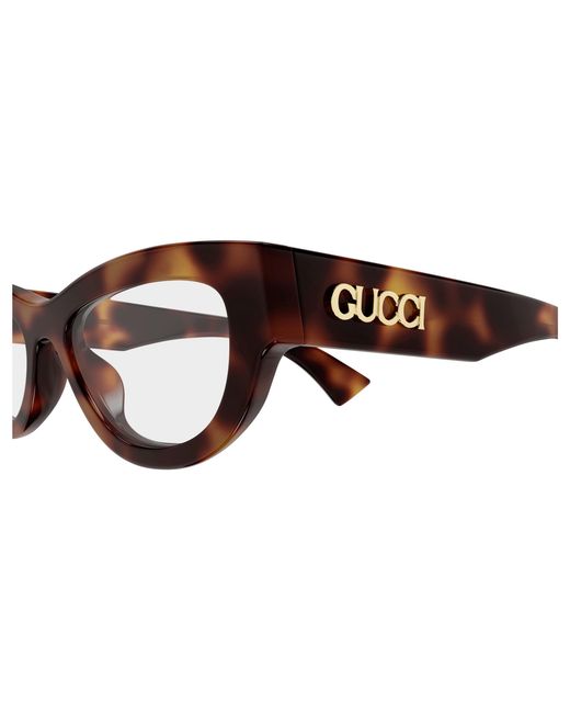 Gucci Black Gg1836O 002 Optical Frames Acetate Transparent Cat Eye