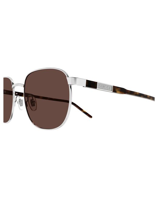 Gucci Black Gg1799S 002 Sunglasses Metal Squared for men