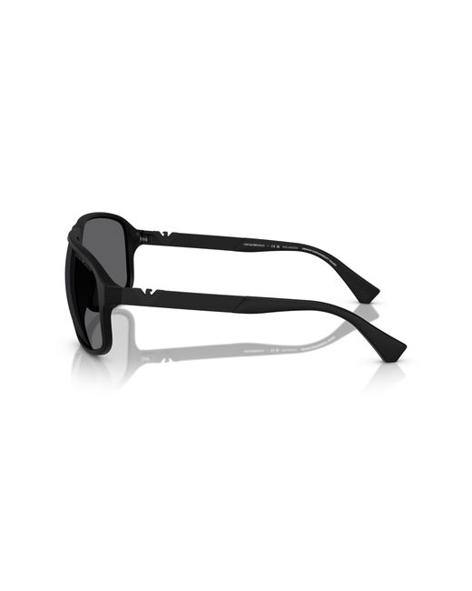 Emporio Armani Black Ea4029 5001T3 Sunglasses Injected Squared Polarized for men