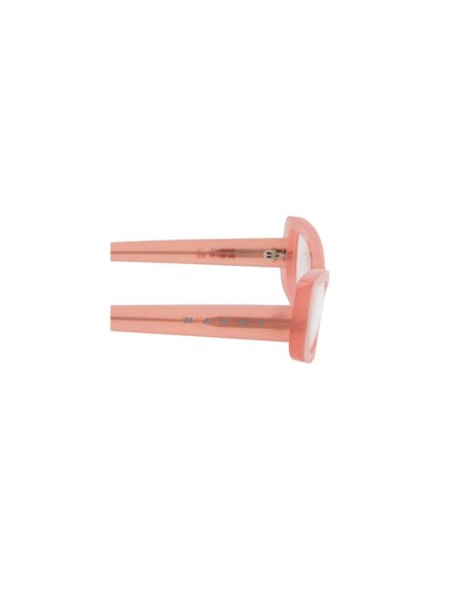 Marni Pink S3D Jarbek Optical Frames Acetate Squared