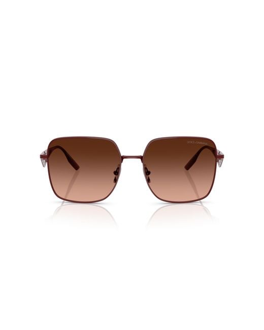 Dolce & Gabbana Black Dg2310 13195M Sunglasses Metal Squared Normal Shaded