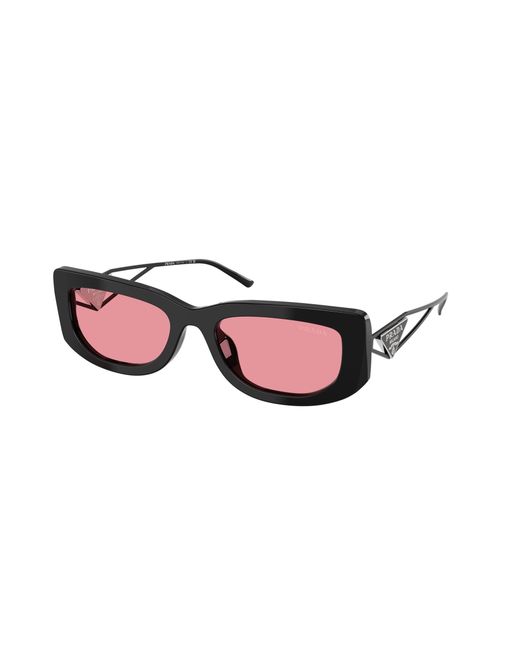 Prada Black Pr 14Ys 1Ab30L Sunglasses Acetate Squared Normal
