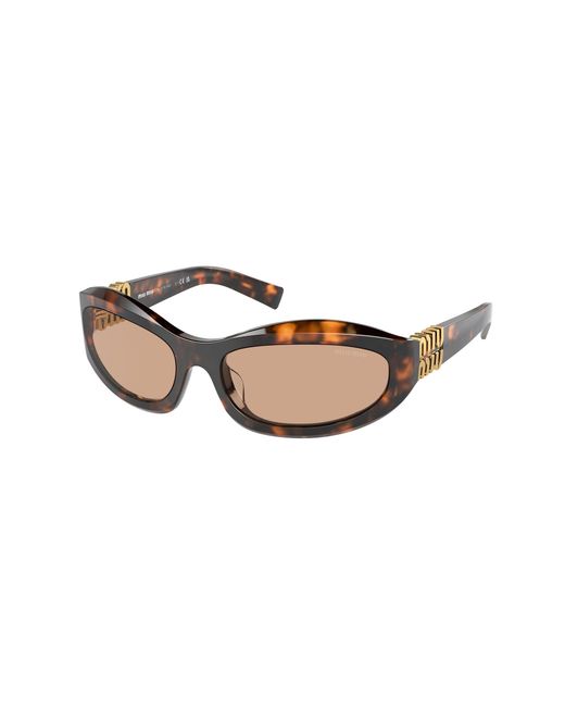 Miu Miu Black Mu 14Zs 14L90H Sunglasses Acetate Geometric Normal