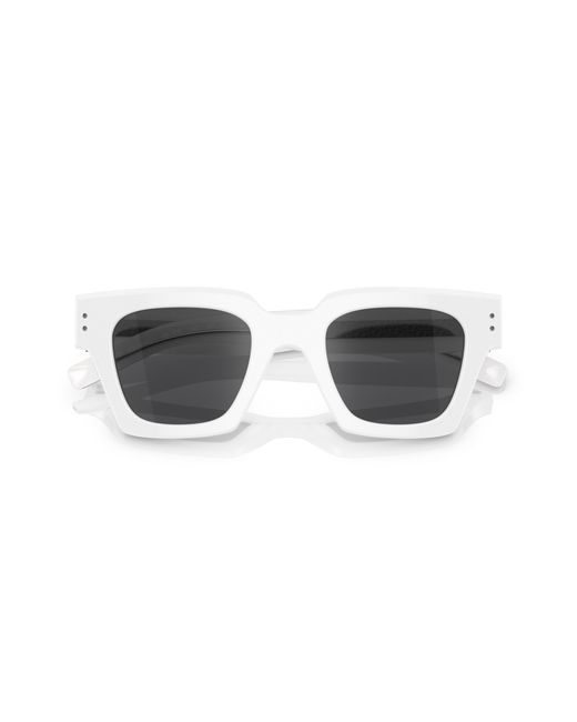 Dolce & Gabbana Black Dg4413 337440 Sunglasses Acetate Squared Mirrored Mirror for men