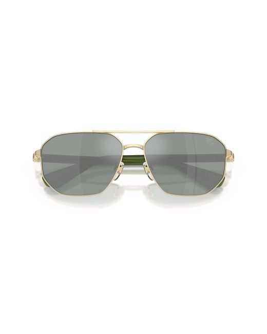 Burberry Black Be3166 110982 Sunglasses Metal Pilot Normal Mirror for men