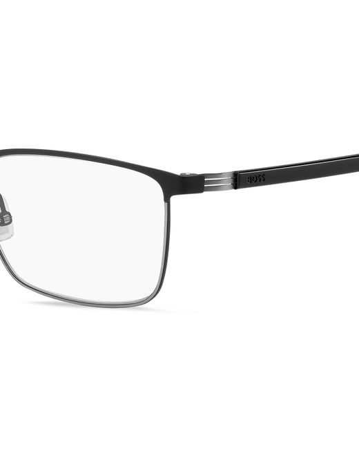 Boss Black Boss 1637 Ti7/99 Optical Frames Steel Squared for men