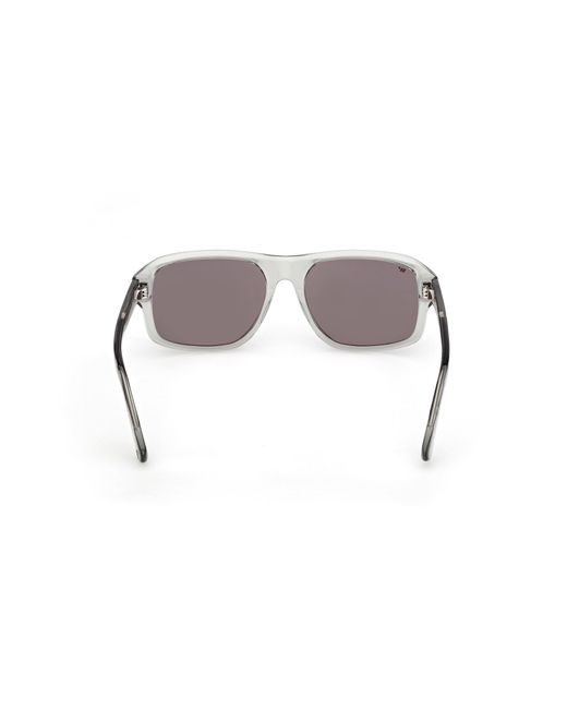 Web Black We0393 93C Sunglasses Acetate Smoke Squared Normal for men