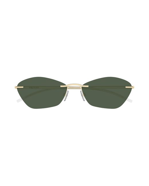 McQueen Black Am0525S 003 Sunglasses Acetate Geometric