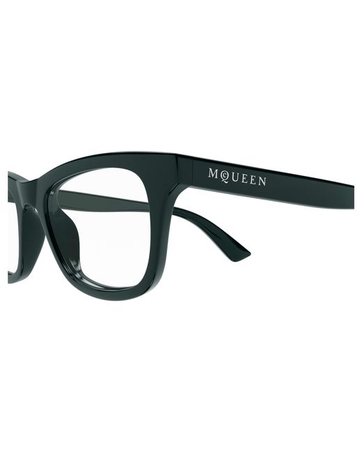 McQueen Black Am0515O 012 Optical Frames Acetate Transparent Cat Eye