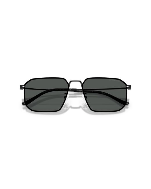 Emporio Armani Black Ea2165D 300187 Sunglasses Metal Geometric Normal for men