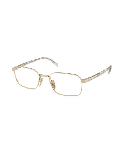 Prada Black Pr C50Vd Zvn1O1 Optical Frames Metal Pillow Normal for men