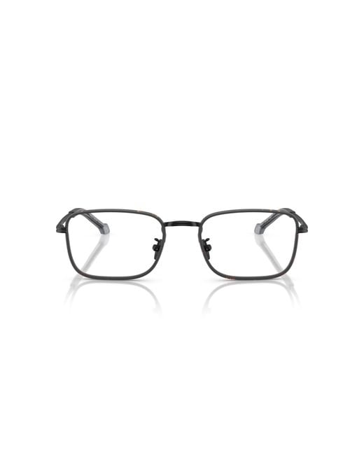 Giorgio Armani Black Ar5152J 3001 Optical Frames Steel Transparent Squared Normal for men