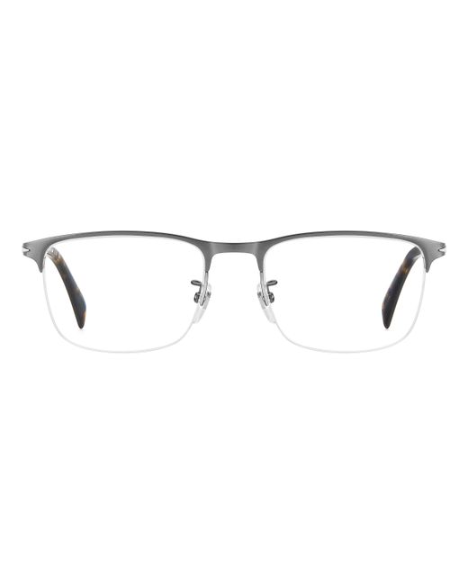 David Beckham Black Db 1146 R80 Optical Frames Metal Squared for men