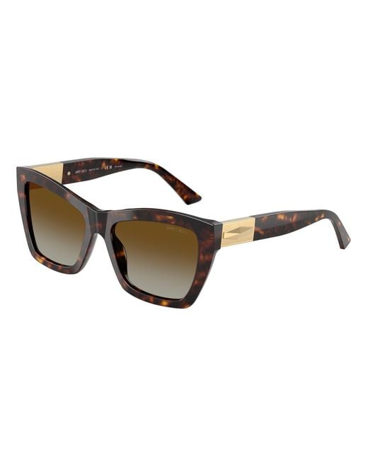 Jimmy Choo Black Jc5031 5002T5 Sunglasses Acetate Cat Eye Polarized