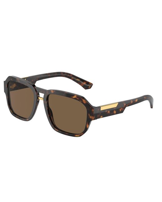 Dolce & Gabbana Black Dg4464 502/73 Sunglasses Acetate Pilot Normal for men